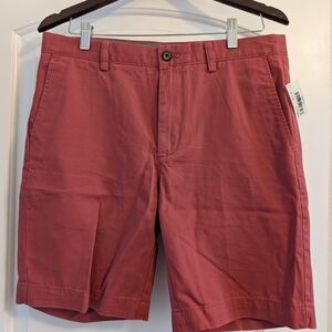 Amazon Essentials Men's Brick Red Flat Front Shorts